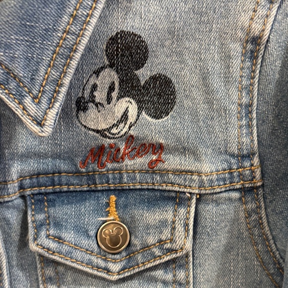 Disney Kids Mickey Mouse Light Blue Denim Jacket - Picture 3 of 8